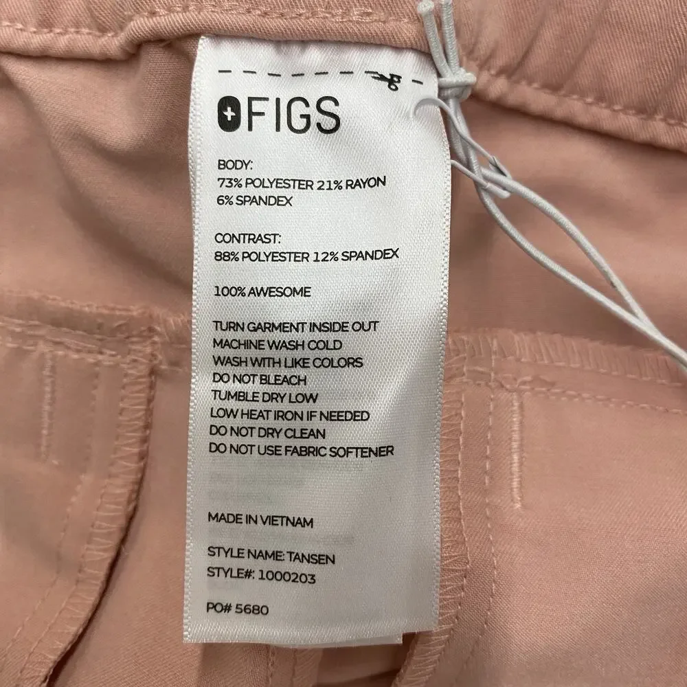 FIGS Tansen Jogger Scrub Pants Men 4XL Pink Sand Drawstring Pockets Po# 5680 NWT